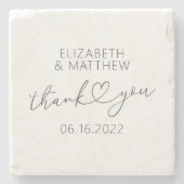 Moderne eenvoudige aardbevingskundige minuscule ha stenen onderzetter (Voorkant)