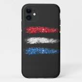 *~* Moderne Eenvoudige Abstracte Amerikaanse vlag Case-Mate iPhone Case (Achterkant)