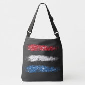 *~* Moderne Eenvoudige Abstracte Amerikaanse Vlag Crossbody Tas (Voorkant)