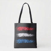 *~* Moderne Eenvoudige Abstracte Amerikaanse vlag  Tote Bag (Voorkant)