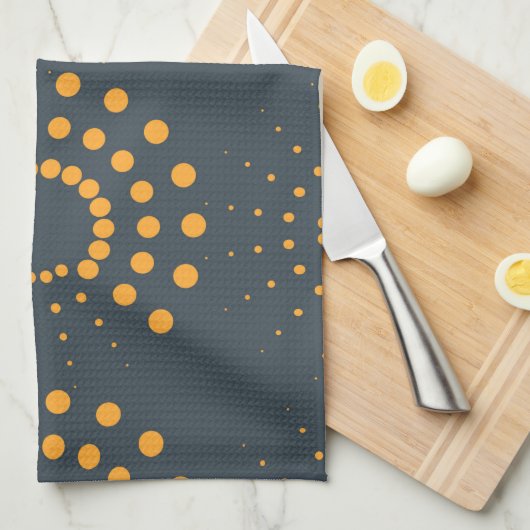 Moderne, eenvoudige, abstracte geometrische patroo theedoek (Quarter Fold)