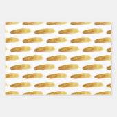 Moderne eenvoudige abstracte gouden penseelstreken inpakpapier vel (Voorkant)