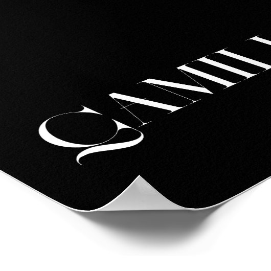 Moderne eenvoudige Abstracte lijn art,boho chic Po Poster (Hoek)