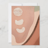 Moderne, eenvoudige Abstracte neutraal gedempte aa Kaart (Achterkant)