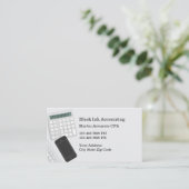 Moderne eenvoudige accountantsVisitekaartjes Visitekaartje (Staand voorkant)