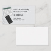 Moderne eenvoudige accountantsVisitekaartjes Visitekaartje (Voorkant / Achterkant)