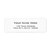 Moderne eenvoudige adresetiketten etiket (Voorkant)