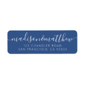 Moderne, eenvoudige afspeeladres voor terugzending etiket (Voorkant)