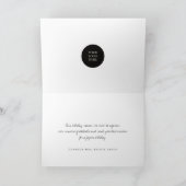 Moderne, eenvoudige, afspeelbare Typografie Feestdagen Kaart (Binnen)