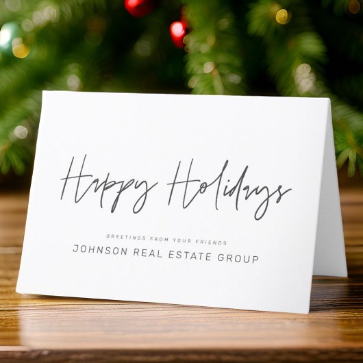 Moderne, eenvoudige, afspeelbare Typografie Feestdagen Kaart