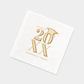 Moderne Eenvoudige Afstudeer Jaar Folie Servetten (Links)