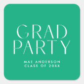 Moderne Eenvoudige Afstudeerfeest Envelope Zegel (Voorkant)