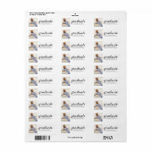 Moderne Eenvoudige Afstudeerfoto Adreslabel Etiket (Full Sheet)