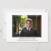 Moderne Eenvoudige Afstudeerfoto Kaart (Voorkant)