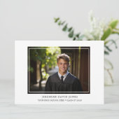 Moderne Eenvoudige Afstudeerfoto Kaart (Staand voorkant)