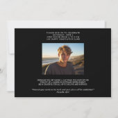 Moderne Eenvoudige Afstudeerfoto Kaart (Achterkant)