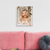 Moderne Eenvoudige Afstuderen Foto Middelbare Scho Canvas Afdruk (Insitu (Woonkamer))