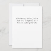 Moderne, eenvoudige Afstuderen foto van felicitati Kaart (Achterkant)