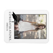 Moderne, eenvoudige Afstuderen foto van felicitati Magneet (Horizontaal)