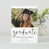 Moderne Eenvoudige Afstuderen van de Foto van het  (Staand voorkant)