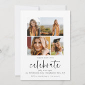 Moderne Eenvoudige Afstuderen van de Foto van het  (Achterkant)