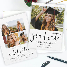 Moderne Eenvoudige Afstuderen van de Foto van het 