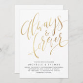 Moderne Eenvoudige altijd- en altijd-scriptweduwen Kaart (Voorkant / Achterkant)