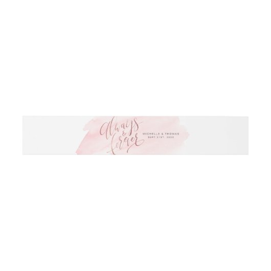 Moderne Eenvoudige altijd- en altijd-scriptweduwen Uitnodigingen Wikkel (Vlak)