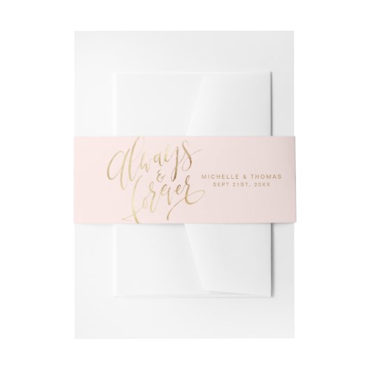 Moderne Eenvoudige altijd- en altijd-scriptweduwen Uitnodigingen Wikkel (Voorkant Voorbeeld)