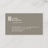 Moderne eenvoudige architectuur, constructie, ontw visitekaartje (Voorkant)