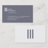 Moderne eenvoudige architectuur, constructie, ontw visitekaartje (Voorkant / Achterkant)