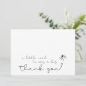 Moderne Eenvoudige Art Hartelijk dank voor uw kaar Bedankkaart (Staand voorkant)