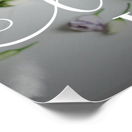 Moderne Eenvoudige Baby-fotoserie Perfect Poster (Hoek)