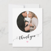 Moderne eenvoudige baby shower foto dank u kaarten (Voorkant)