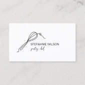 Moderne eenvoudige bakkerij chef catering cateraar visitekaartje (Voorkant)