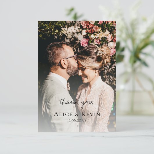 Moderne eenvoudige bedekking - Hartelijk dank voor (Staand voorkant)