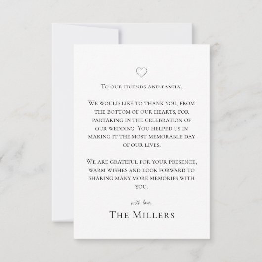 Moderne eenvoudige bedekking - Hartelijk dank voor (Achterkant)