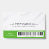 Moderne eenvoudige Bedrijf Business Sjabloon Badge (Back)