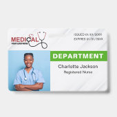 Moderne eenvoudige Bedrijf Business Sjabloon Badge (Front)