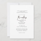 Moderne Eenvoudige beide reeksen de Uitnodiging va (Voorkant)