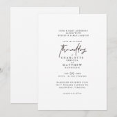 Moderne Eenvoudige beide reeksen de Uitnodiging va (Voorkant / Achterkant)