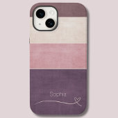 Moderne Eenvoudige Beige & Brown Cirkel Telefoon / Case-Mate iPhone Case