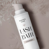 Moderne Eenvoudige Beige Lash Extensions Schuimrei Rechthoekige Sticker