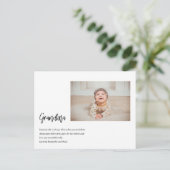 Moderne, eenvoudige beste grootmoeder ooit feestdagenkaart (Staand voorkant)