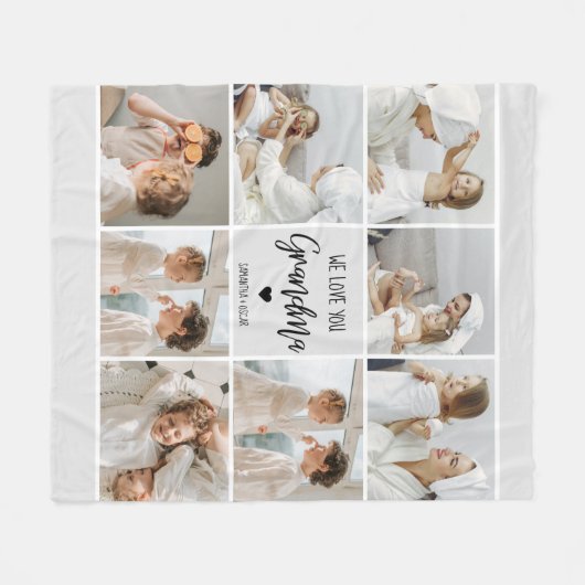 Moderne, eenvoudige beste grootmoeder ooit fleece deken (Voorkant (Horizontaal))