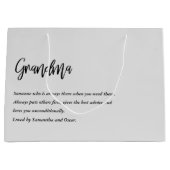 Moderne, eenvoudige beste grootmoeder ooit groot cadeauzakje (Voorkant)