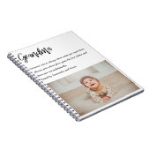 Moderne, eenvoudige beste grootmoeder ooit notitieboek (Rechterzijde)