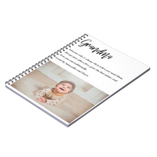 Moderne, eenvoudige beste grootmoeder ooit notitieboek (Linkerzijde)