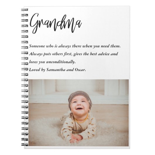 Moderne, eenvoudige beste grootmoeder ooit notitieboek (Voorkant)