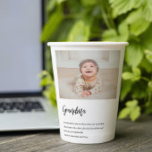 Moderne, eenvoudige beste grootmoeder ooit papieren bekers